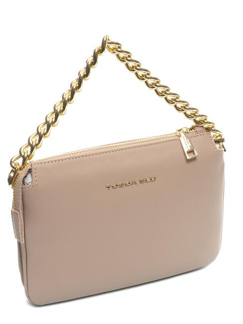 MILANO Bolso de piel con tachuelas POLVO - Bolsos Mujer