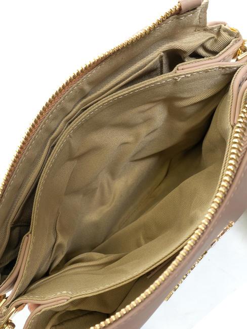 MILANO Bolso de piel con tachuelas POLVO - Bolsos Mujer