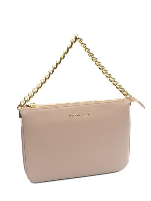 MILANO Bolso de piel con bandolera POLVO - Bolsos Mujer
