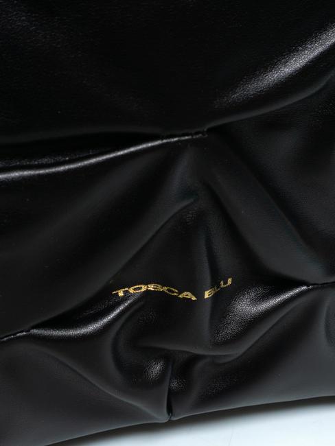 STOCCOLMA Bolso bandolera con pliegues negro - Bolsos Mujer