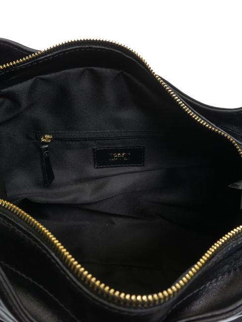 STOCCOLMA Bolso bandolera con pliegues negro - Bolsos Mujer