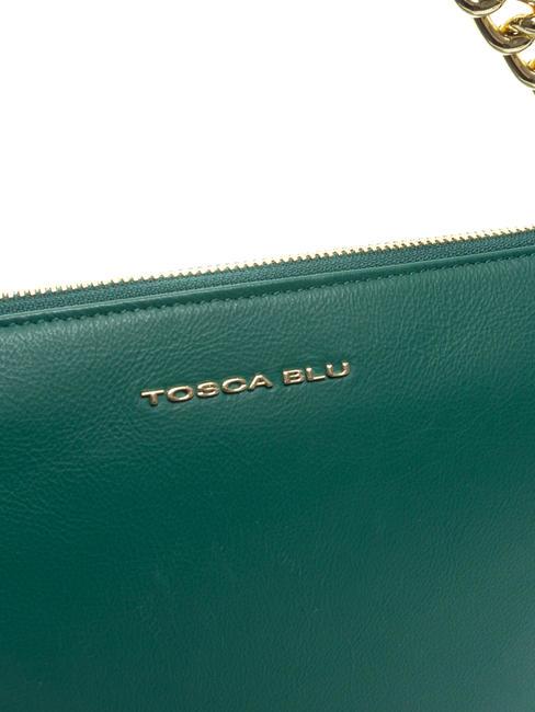 MILANO Bolso de piel con bandolera verde - Bolsos Mujer