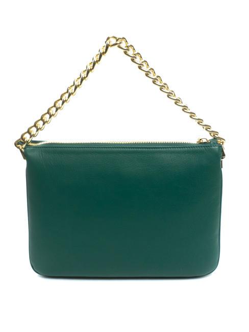 MILANO Bolso de piel con bandolera verde - Bolsos Mujer