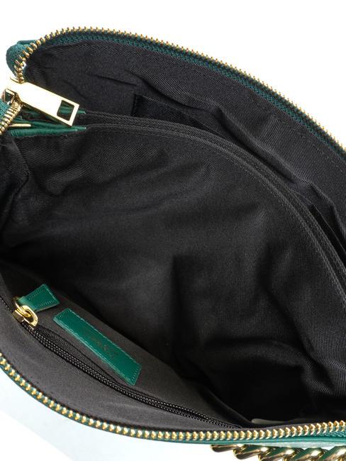 MILANO Bolso de piel con bandolera verde - Bolsos Mujer