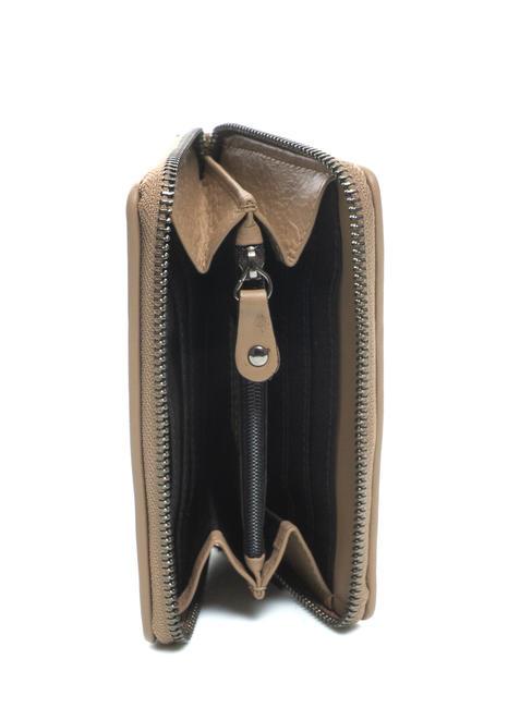 AVANA Cartera mediana de piel barro - Carteras Mujer