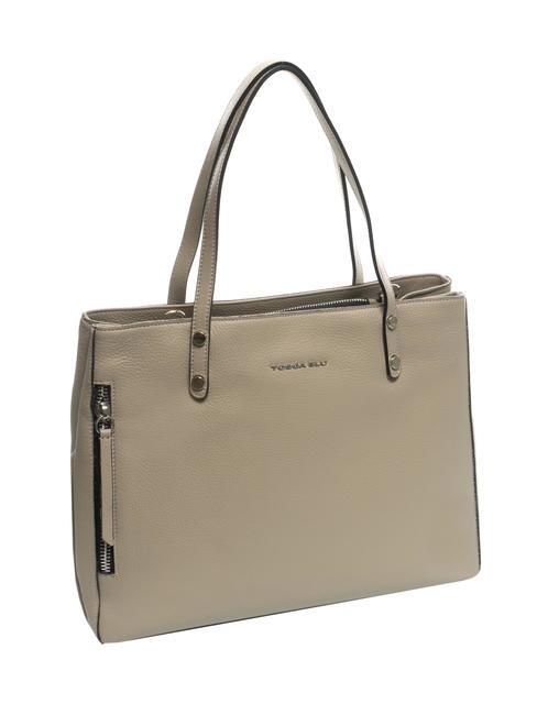 OTTAWA Bolso de compras de cuero BEIGE - Bolsos Mujer