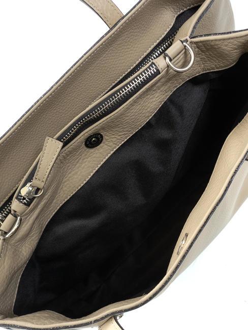 OTTAWA Bolso de compras de cuero BEIGE - Bolsos Mujer