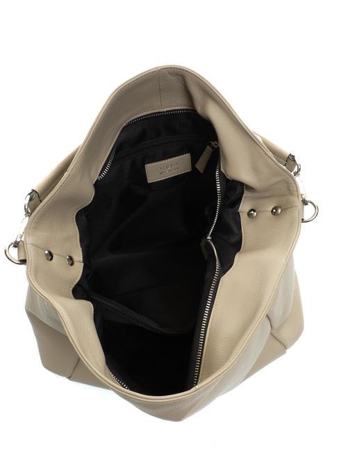OTTAWA Bolso canguro de piel BEIGE - Bolsos Mujer