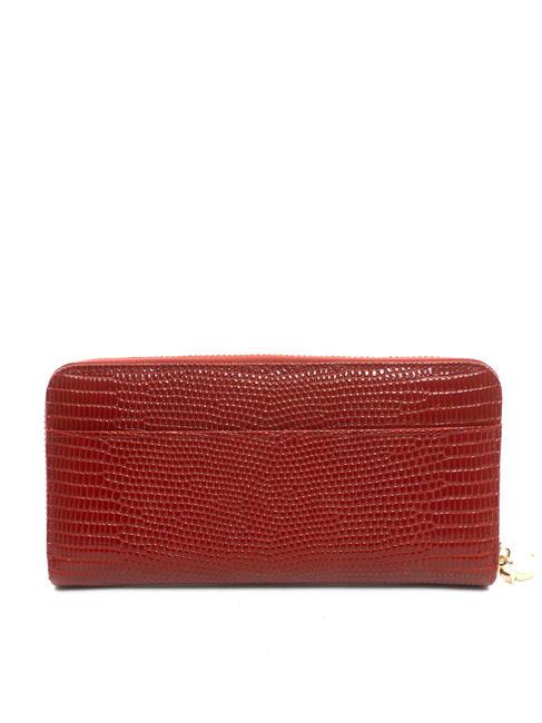 HELSINKY Cartera grande de piel ROJO - Carteras Mujer