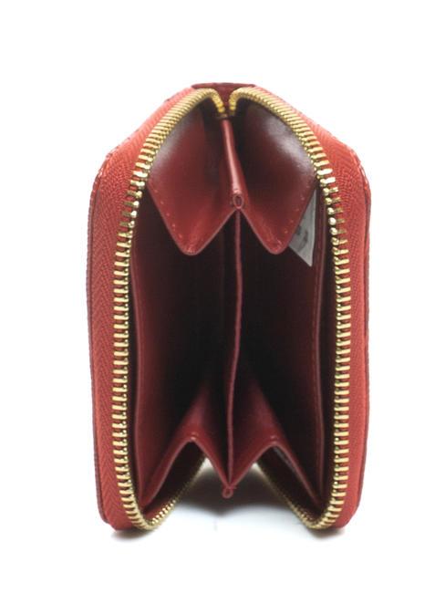 HELSINKY Cartera peque&ntilde;a de piel ROJO - Carteras Mujer