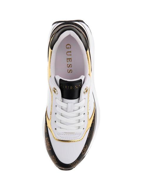 CAMRIO Deportivas plataforma Blanco / marr&oacute;n - Zapatos Mujer