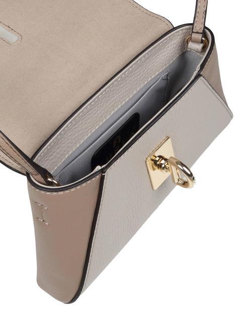 NET Bolso de piel con estructura malvavisco+luna+llena+gris - Bolsos Mujer