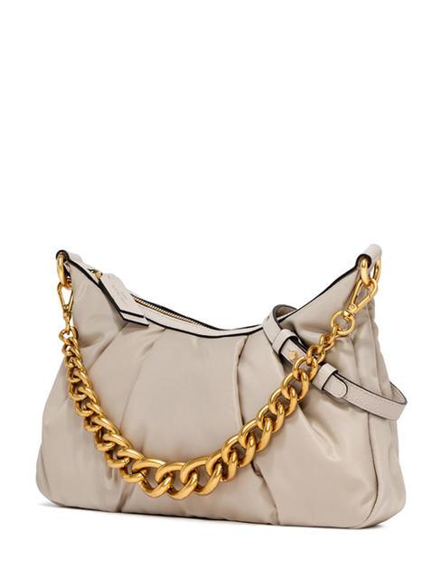 BONNIE Bolso de piel con asa de cadena vapor - Bolsos Mujer