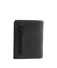 AERONAUTICA MILITARE FIGHTER Cartera vertical de piel negro - Carteras Hombre - 3