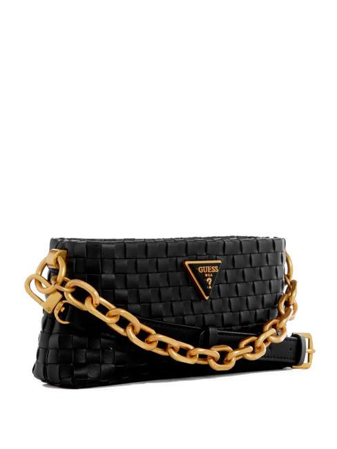 LISBET Bolso bandolera trenzado NEGRO - Bolsos Mujer