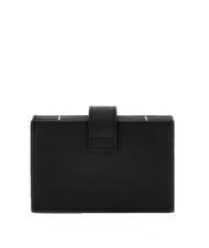 GUESS   tarjetero efecto saffiano NEGRO - Carteras Mujer - 3