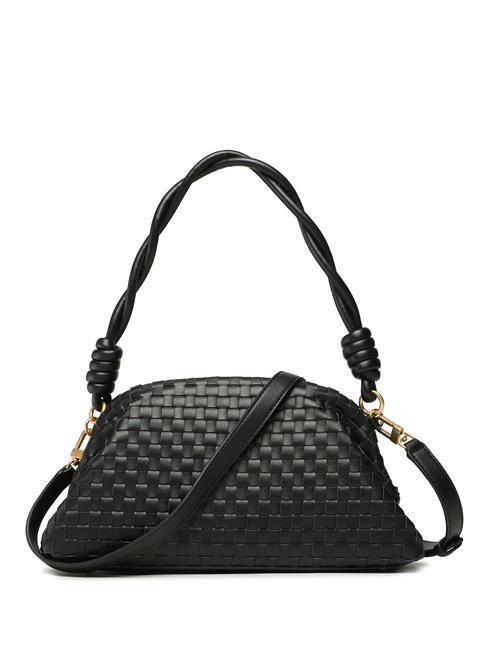 LISBET bolso de mano tejido NEGRO - Bolsos Mujer