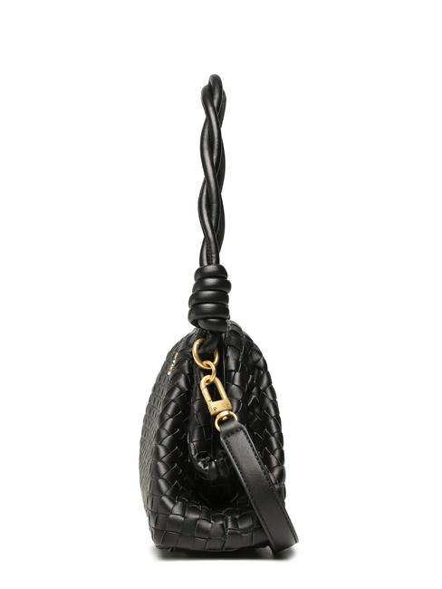 LISBET bolso de mano tejido NEGRO - Bolsos Mujer