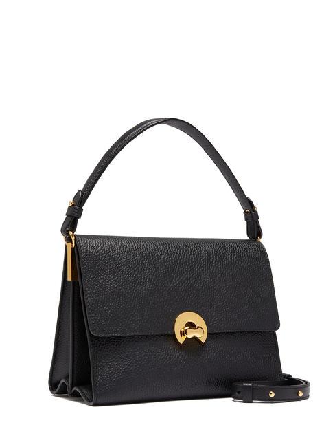 BINXIE Cartera de piel martillada negro - Bolsos Mujer