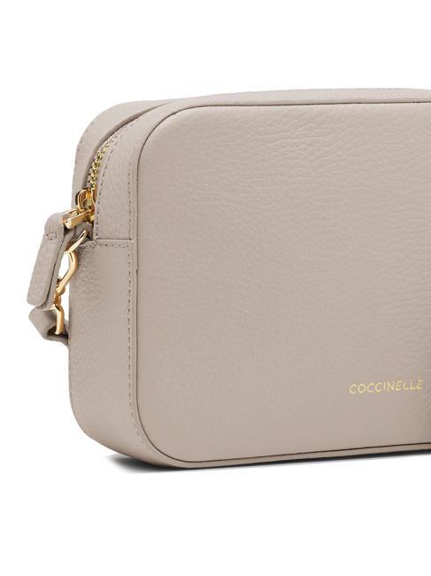 TEBE Bolso bandolera en piel texturizada rosa polvo - Bolsos Mujer