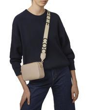 COCCINELLE TEBE Bolso bandolera en piel texturizada rosa polvo - Bolsos Mujer - 5