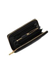 COCCINELLE METALLIC SOFT Cartera de piel texturizada con cremallera negro - Carteras Mujer - 2