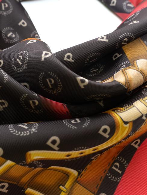 TWILL Pañuelo estampado negro y fucsia - Bufandas