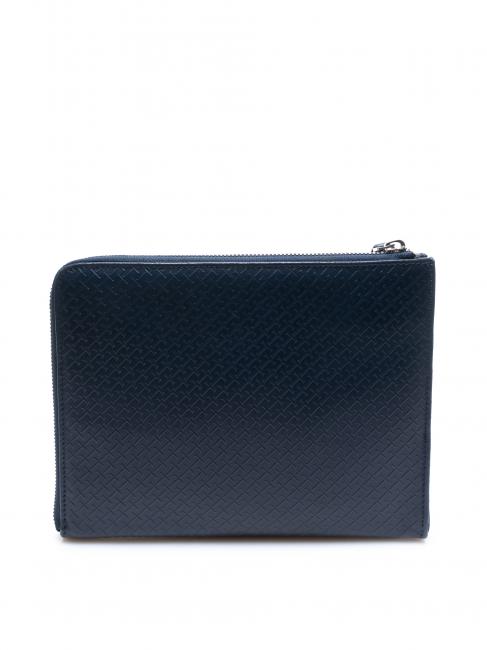 CAMPIONARIO Bolso de mano de piel estampada azul - Carteras de mano & Neceser