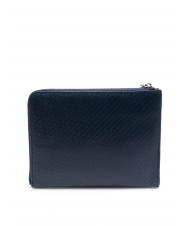 TRUSSARDI CAMPIONARIO Bolso de mano de piel estampada azul - Carteras de mano & Neceser - 4