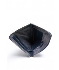 TRUSSARDI CAMPIONARIO Bolso de mano de piel estampada azul - Carteras de mano & Neceser - 5
