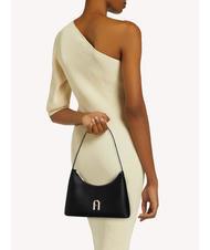 FURLA DIAMANTE Bolso de marco pequeño negro - Bolsos Mujer - 6