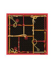 POLLINI TWILL Pañuelo estampado negro y fucsia - Bufandas - 4