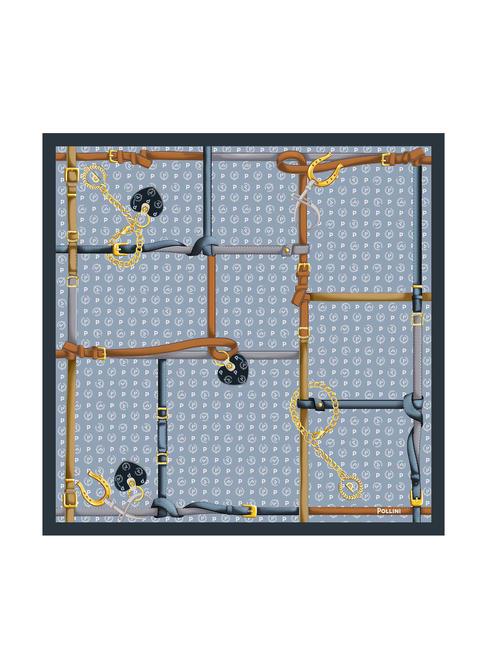 TWILL Pañuelo estampado gris y azul - Bufandas