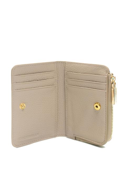 METALLIC SOFT Tarjetero de piel polvo/rosa - Carteras Mujer