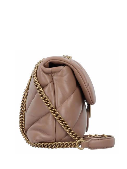 CLASSIC LOVE PUFF Bolso de napa galleta de jengibre-oro antiguo - Bolsos Mujer