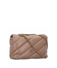 PINKO CLASSIC LOVE PUFF Bolso de napa galleta de jengibre-oro antiguo - Bolsos Mujer - 4