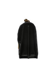 PINKO CLASSIC LOVE ONE Bolso de napa negro-oro antiguo - Bolsos Mujer - 3