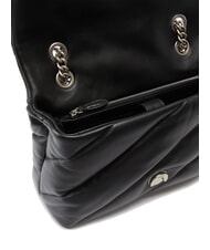 PINKO CLASSIC LOVE PUFF Bolso de napa negro-plata vieja - Bolsos Mujer - 4