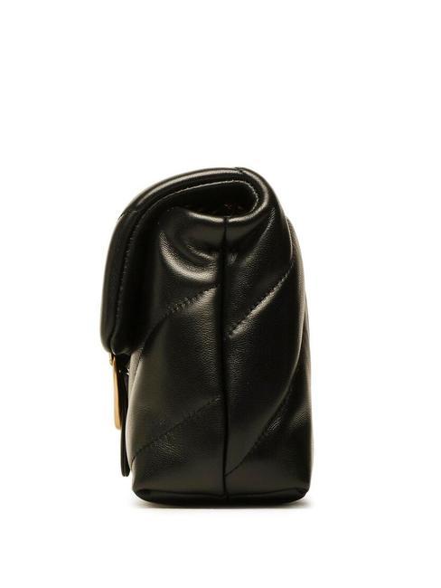 MINI LOVE BAG Bolsa de napa negro-oro antiguo - Bolsos Mujer