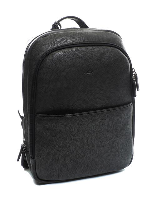 BOLOGNA Mochila business de piel negro - Mochilas para port&aacute;til