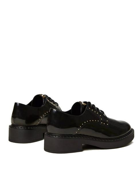 STUDS Zapato de piel con cordones negro - Zapatos Mujer
