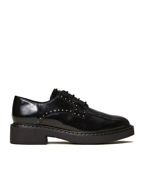 STUDS Zapato de piel con cordones negro - Zapatos Mujer