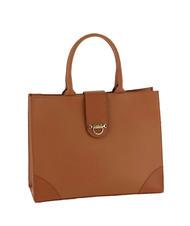 BORBONESE SAVOY DUETTO CAVIAR Bolso shopper grande de piel cuero - Bolsos Mujer - 2