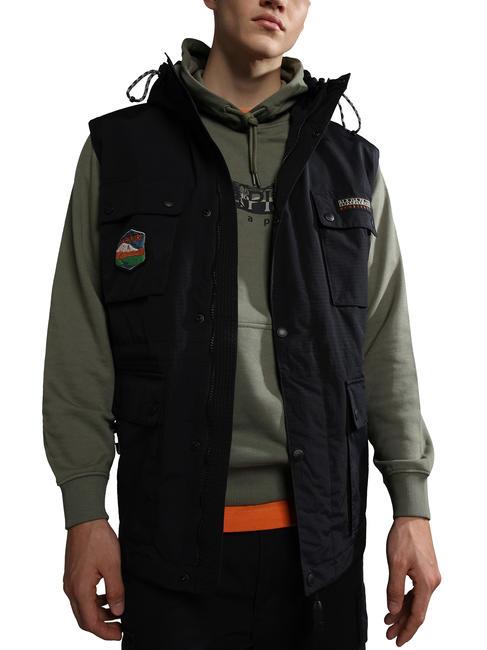 URBAN MODULAR Chaqueta con mangas desmontables negro 041 - Chaquetas de hombre