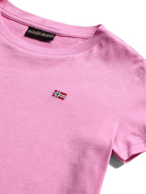 K SALIS SS 2 Camiseta de algodón con microbandera rosa ciclam p91 - Camiseta niño