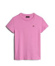 NAPAPIJRI K SALIS SS 2 Camiseta de algodón con microbandera rosa ciclam p91 - Camiseta niño - 4