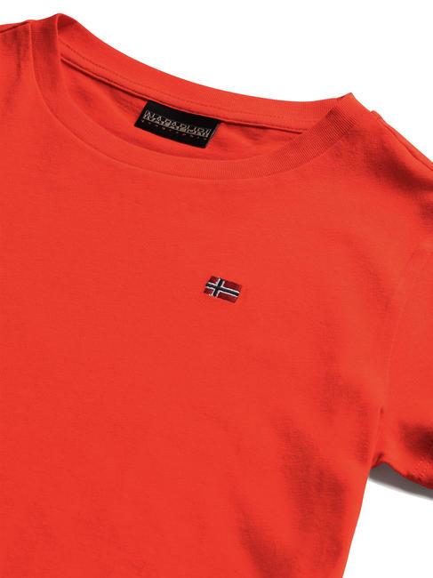 K SALIS SS 2 Camiseta de algod&oacute;n con microbandera rojo cereza r05 - Camiseta ni&ntilde;o