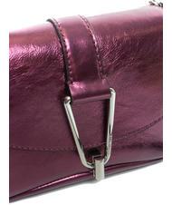 COCCINELLE HIMMA Bolso clutch en piel laminada rosa pulpa - Bolsos Mujer - 3