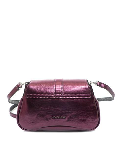 HIMMA Bolso clutch en piel laminada rosa pulpa - Bolsos Mujer
