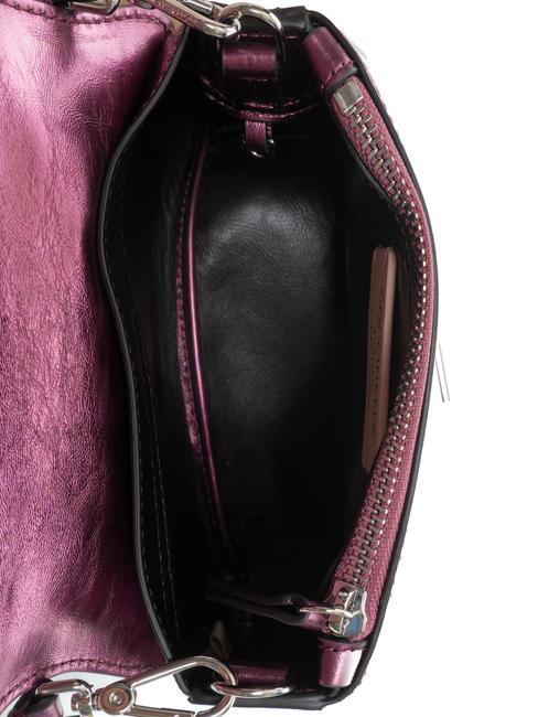 HIMMA Bolso clutch en piel laminada rosa pulpa - Bolsos Mujer